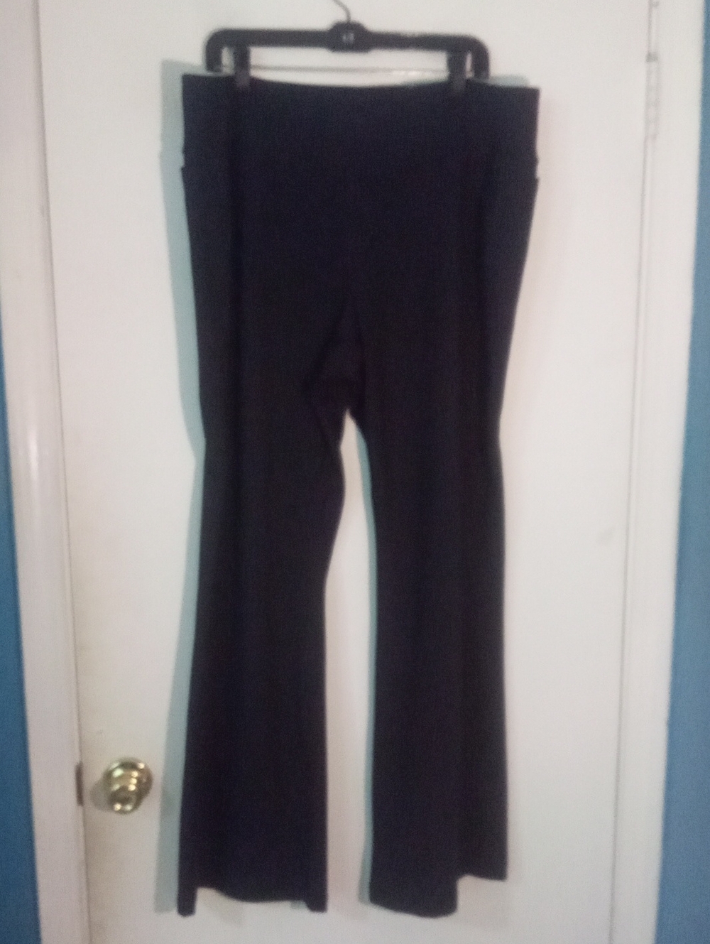 Tek Gear Black Flare Leggings 2X Plus Ultra stretch Yoga Pant